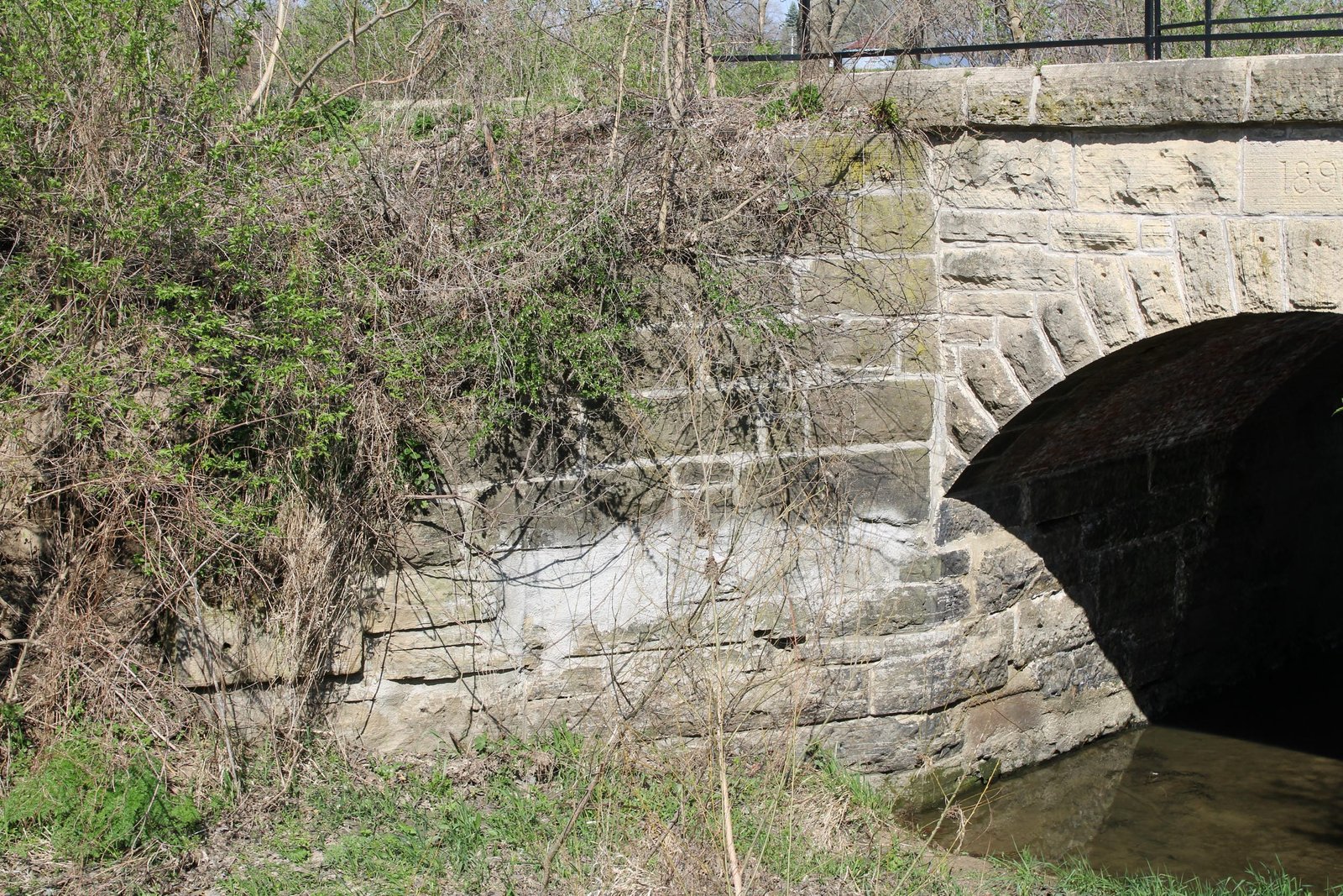Southwest wing wall
